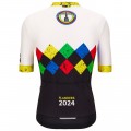 Herren Santini UCI Gravel Weltmeisterschaft trikot Flandern 2024-Schwarz Herren Santini UCI Gravel Weltmeisterschaft trikot Flandern 2024-Schwarz