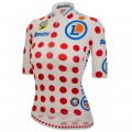 Damen Tour de France 2024 Pois frau trikot Damen Tour de France 2024 Pois frau trikot