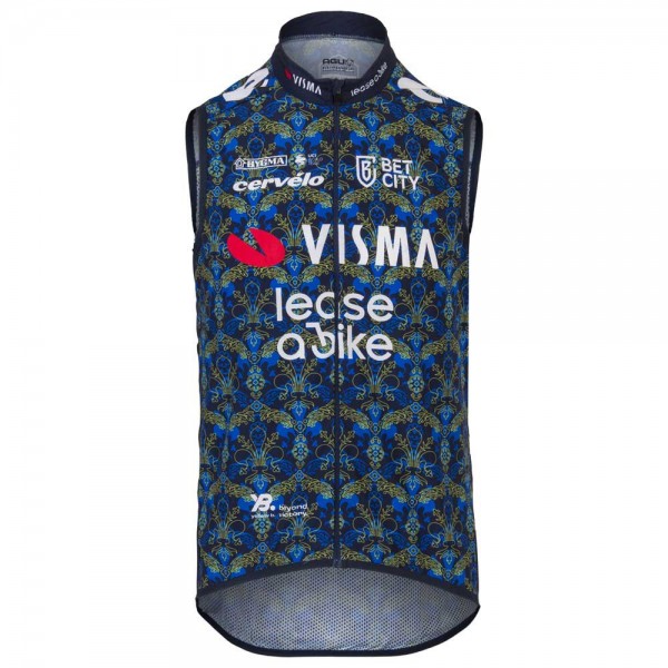 Herren Weste Agu Wind Team Visma Lease a bike 2024-Tdf