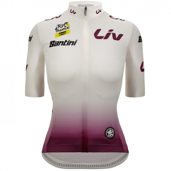 Damen Tour de France 2024 Fan Line Weisse frau trikot Damen Tour de France 2024 Fan Line Weisse frau trikot