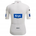 Herren Santini Weiß Tour de France 2025 Fan Linie trikot