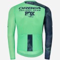Herren Hiru Orbea Factory Team 2025 Lab Aero langarm trikot Herren Hiru Orbea Factory Team 2025 Lab Aero langarm trikot