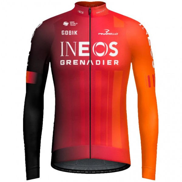 Herren Gobik Ineos Grenadiers 2025 Hyder langarm trikot Herren Gobik Ineos Grenadiers 2025 Hyder langarm trikot