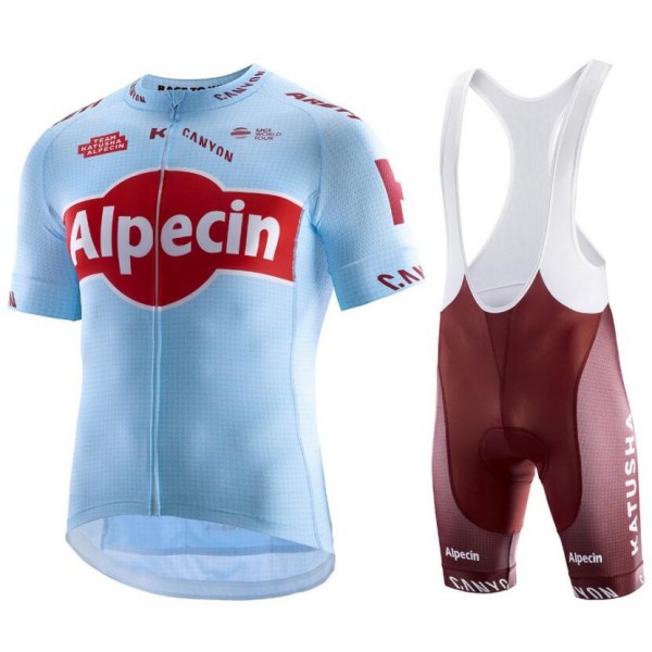 TEAM KATUSHA ALPECIN 2019 Fahrradbekleidung Radtrikot Satz Kurzarm+Kurz Trägerhose 2VOGB TEAM KATUSHA ALPECIN 2019 Fahrradbekleidung Radtrikot Satz Kurzarm+Kurz Trägerhose 2VOGB