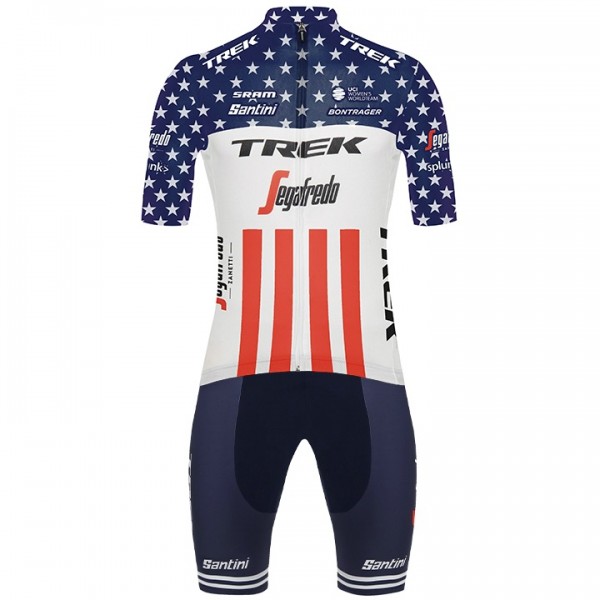 2020 TREK-SEGAFREDO Amerikanischer Meister Fahrradbekleidung Radtrikot Kurzarm+kurze Radhose 2020 TREK-SEGAFREDO Amerikanischer Meister Fahrradbekleidung Radtrikot Kurzarm+kurze Radhose