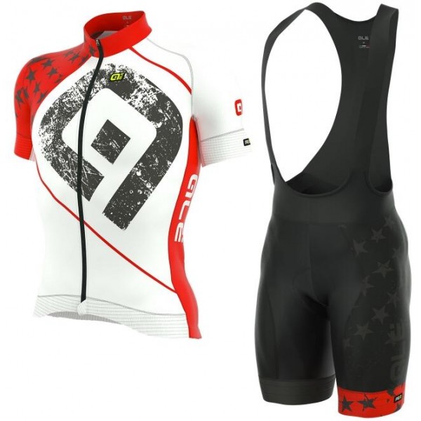 ALE PRR STARS Rot Radbekleidung Radtrikot Kurzarm+Kurz Trägerhose IZJ3F ALE PRR STARS Rot Radbekleidung Radtrikot Kurzarm+Kurz Trägerhose IZJ3F