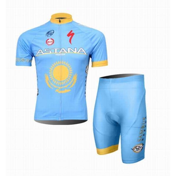 2014 Astana Teams Specialized Radbekleidung Radtrikot Kurzarm und Fahrradhosen Kurz PKHPR 2014 Astana Teams Specialized Radbekleidung Radtrikot Kurzarm und Fahrradhosen Kurz PKHPR