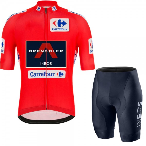 INEOS Grenadier Spanish Pro 2021 Team Fahrradbekleidung Radteamtrikot Kurzarm+Kurz Radhose FE63xE INEOS Grenadier Spanish Pro 2021 Team Fahrradbekleidung Radteamtrikot Kurzarm+Kurz Radhose FE63xE