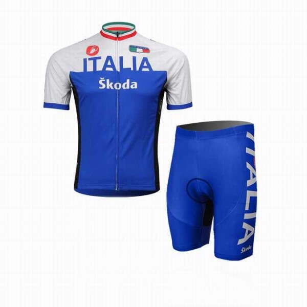 2014 Italia Skoda Castelli Radbekleidung Radtrikot Kurzarm und Fahrradhosen Kurz 1UFBC 2014 Italia Skoda Castelli Radbekleidung Radtrikot Kurzarm und Fahrradhosen Kurz 1UFBC