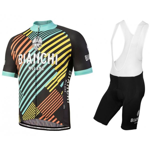 Bianchi Milano Soara Fahrradbekleidung Satz Fahrradtrikot Kurzarm Trikot und Kurz Trägerhose RNZ3A Bianchi Milano Soara Fahrradbekleidung Satz Fahrradtrikot Kurzarm Trikot und Kurz Trägerhose RNZ3A