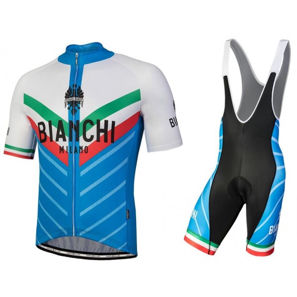 Bianchi Milano Tiera blue white Fahrradbekleidung Satz Fahrradtrikot Kurzarm Trikot und Kurz Trägerhose B8YI9 Bianchi Milano Tiera blue white Fahrradbekleidung Satz Fahrradtrikot Kurzarm Trikot und Kurz Trägerhose B8YI9