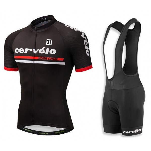 2018 Cervelo 3T Schwarz Fahrradbekleidung Radtrikot Satz Kurzarm+Kurz Trägerhose RYE8P 2018 Cervelo 3T Schwarz Fahrradbekleidung Radtrikot Satz Kurzarm+Kurz Trägerhose RYE8P