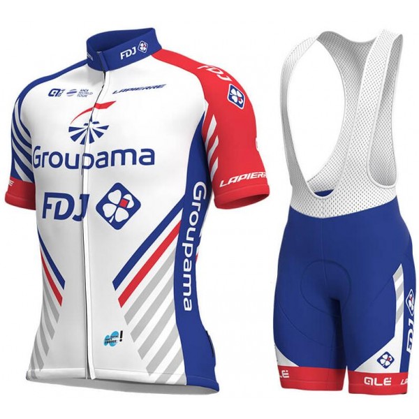 GROUPAMA-FDJ 2018 Fahrradbekleidung Radtrikot Satz Kurzarm+Kurz Trägerhose O4VRB GROUPAMA-FDJ 2018 Fahrradbekleidung Radtrikot Satz Kurzarm+Kurz Trägerhose O4VRB