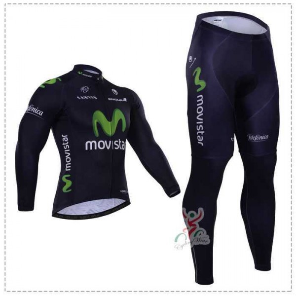 2015 Movistar Fahrradbekleidung Radtrikot Satz Langarm und Lange Radhose 1HY5Q 2015 Movistar Fahrradbekleidung Radtrikot Satz Langarm und Lange Radhose 1HY5Q
