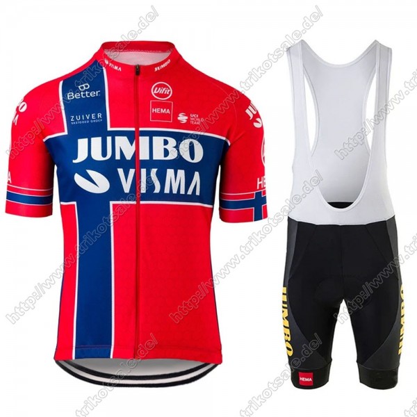 Jumbo Visma 2021 Norway Fahrradbekleidung Satz Fahrradtrikot Kurzarm Trikot Und Kurz Radhose TOVLW Jumbo Visma 2021 Norway Fahrradbekleidung Satz Fahrradtrikot Kurzarm Trikot Und Kurz Radhose TOVLW