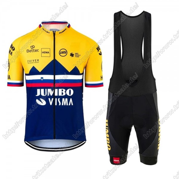 Jumbo Visma 2021 SLOVAKIAN Fahrradbekleidung Radteamtrikot Kurzarm+Kurz Radhose Kaufen CALHR Jumbo Visma 2021 SLOVAKIAN Fahrradbekleidung Radteamtrikot Kurzarm+Kurz Radhose Kaufen CALHR