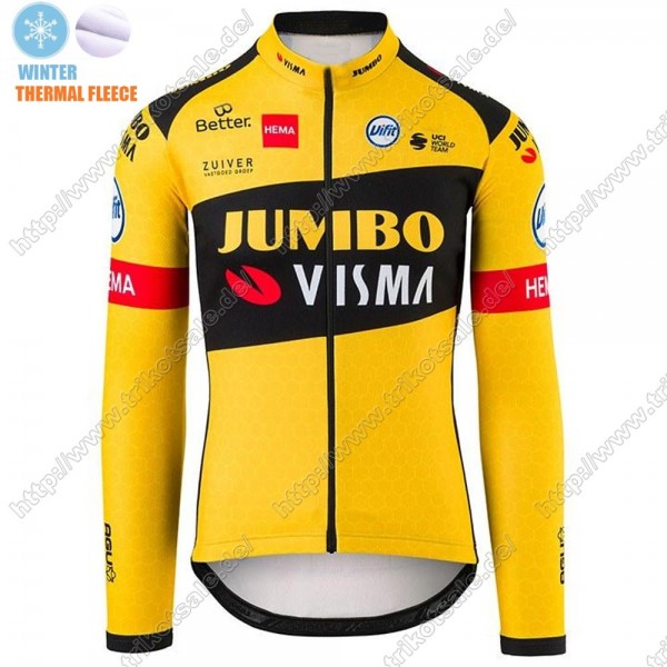 Winter Thermal Fleece Jumbo Visma 2021 Pro Team Fahrradbekleidung Radtrikot Langarm+Lang Trägerhose PEEVJ Winter Thermal Fleece Jumbo Visma 2021 Pro Team Fahrradbekleidung Radtrikot Langarm+Lang Trägerhose PEEVJ