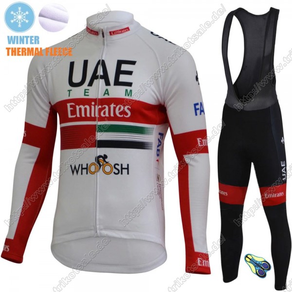 UAE EMIRATES Winter Thermal Fleece Pro Team 2021 Fahrradbekleidung Radtrikot Langarm+Lang Trägerhose GOOTS UAE EMIRATES Winter Thermal Fleece Pro Team 2021 Fahrradbekleidung Radtrikot Langarm+Lang Trägerhose GOOTS