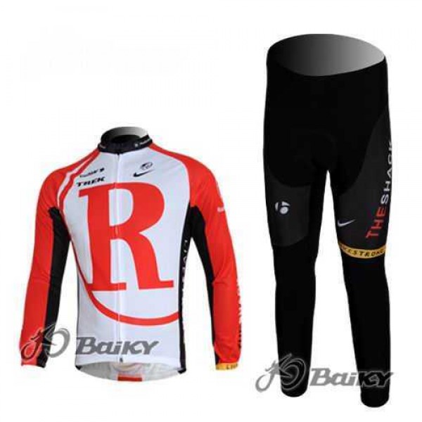 RidioShack Trek Fahrradtrikot Radbekleidung Langarm+Lang Fahrradhose Rot BLWJD RidioShack Trek Fahrradtrikot Radbekleidung Langarm+Lang Fahrradhose Rot BLWJD