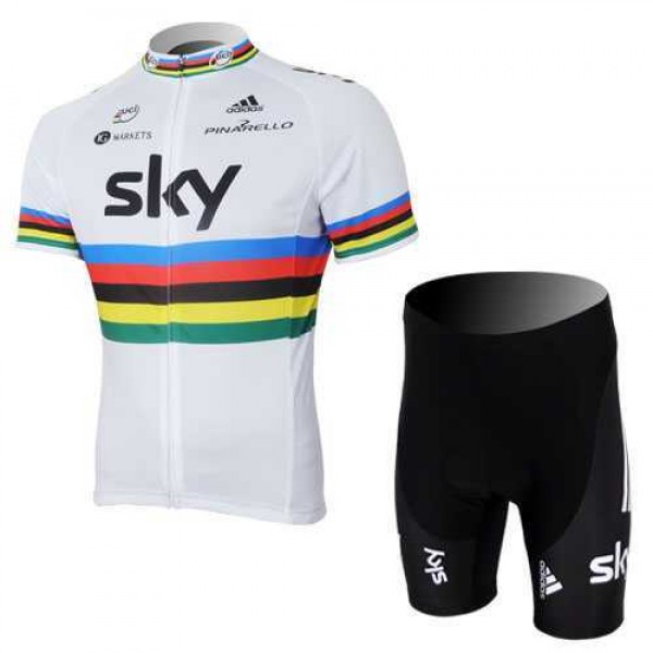 2013 Teams Sky UCI Radbekleidung Radtrikot Kurzarm und Fahrradhosen Kurzje weiß Schwarz 5H6L6 2013 Teams Sky UCI Radbekleidung Radtrikot Kurzarm und Fahrradhosen Kurzje weiß Schwarz 5H6L6