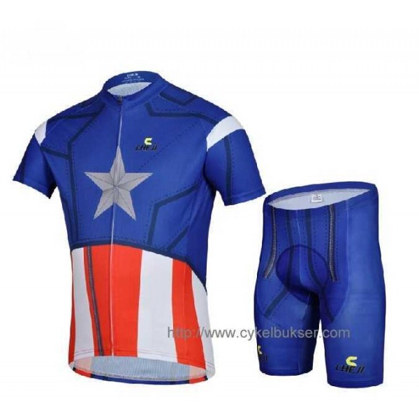 Captain America Radbekleidung Radtrikot Kurzarm und Fahrradhosen Kurz LH0RV Captain America Radbekleidung Radtrikot Kurzarm und Fahrradhosen Kurz LH0RV