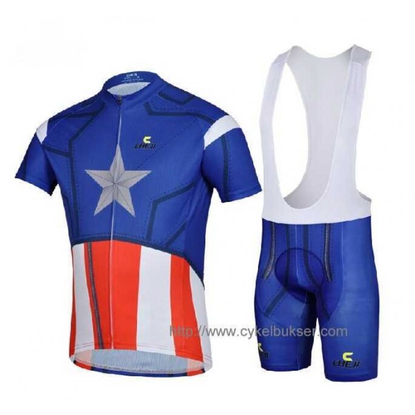Captain America Fahrradbekleidung Radteamtrikot Kurzarm+Kurz Radhose Kaufen VVVQ3 Captain America Fahrradbekleidung Radteamtrikot Kurzarm+Kurz Radhose Kaufen VVVQ3