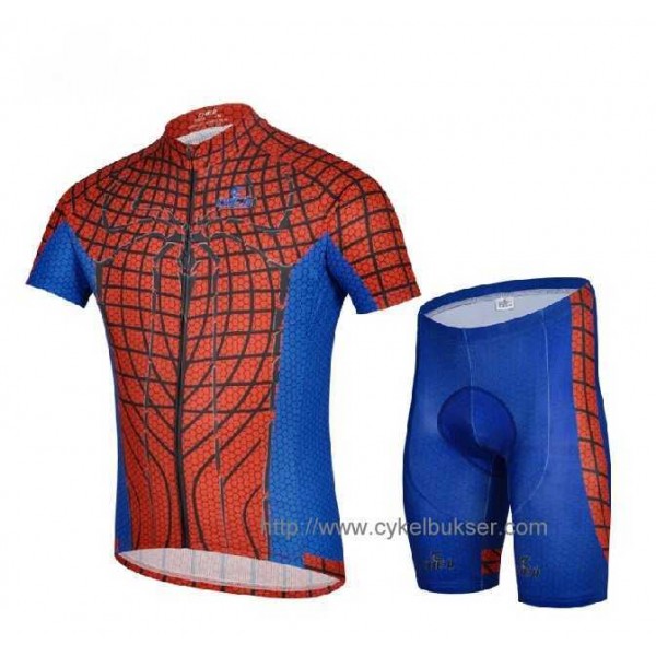 Spider-Man Radbekleidung Radtrikot Kurzarm und Fahrradhosen Kurz Rot blau HXOYQ Spider-Man Radbekleidung Radtrikot Kurzarm und Fahrradhosen Kurz Rot blau HXOYQ