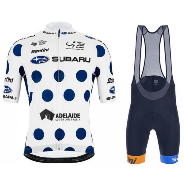TOUR DOWN UNDER 2020 Fahrradbekleidung Kurzamtrikot+Trägerhose kurz Subaru TOUR DOWN UNDER 2020 Fahrradbekleidung Kurzamtrikot+Trägerhose kurz Subaru