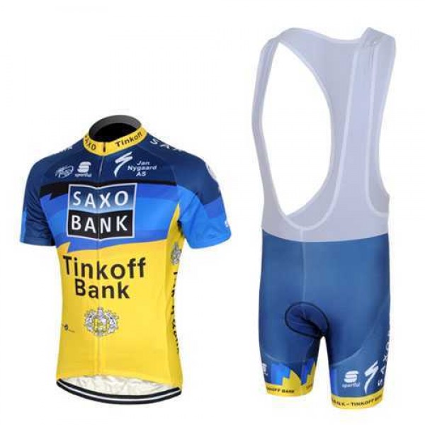 2013 Saxo Bank Tinkoff Pro Team Fahrradbekleidung Radteamtrikot Kurzarm+Kurz Radhose Kaufen blau gelb GJ0KR 2013 Saxo Bank Tinkoff Pro Team Fahrradbekleidung Radteamtrikot Kurzarm+Kurz Radhose Kaufen blau gelb GJ0KR