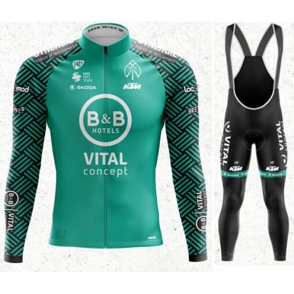 VITAL CONCEPT 2020 Fahrradbekleidung Radtrikot langarm+Trägerhose lang VITAL CONCEPT 2020 Fahrradbekleidung Radtrikot langarm+Trägerhose lang
