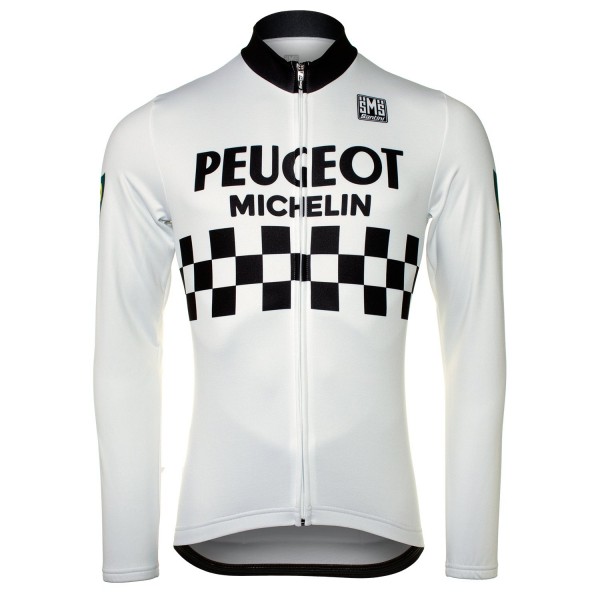 PEUGEOT BP MICHELIN white Fahrradbekleidung Radtrikot Langarm 12WXD PEUGEOT BP MICHELIN white Fahrradbekleidung Radtrikot Langarm 12WXD