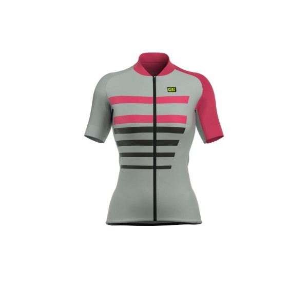 ALE PRR 2.0 PIUMA Damen Fahrradbekleidung Radtrikot grijs pink GZYI1 ALE PRR 2.0 PIUMA Damen Fahrradbekleidung Radtrikot grijs pink GZYI1