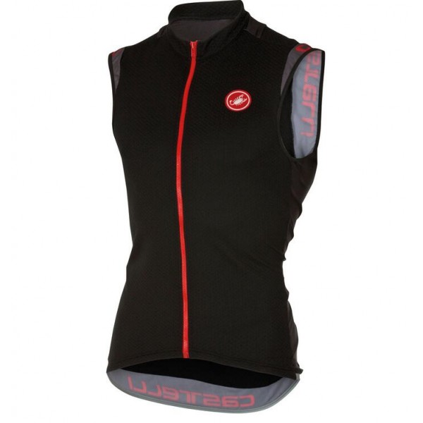 2016 Castelli Entrata 2.0 Wielershirts mouwloos Schwarz Rot 8KI5M 2016 Castelli Entrata 2.0 Wielershirts mouwloos Schwarz Rot 8KI5M