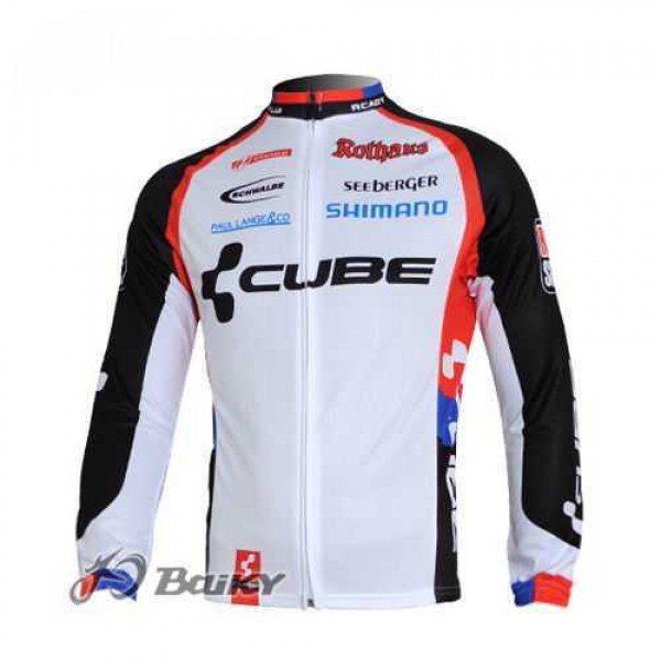 Cube Fintro Pro Team Radtrikot Langarm weiß Schwarz 7RLRR Cube Fintro Pro Team Radtrikot Langarm weiß Schwarz 7RLRR