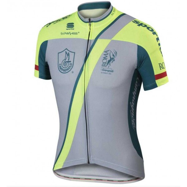 2015 Gilet GF Roma Fahrradtrikot Radsport grijs 1JCII 2015 Gilet GF Roma Fahrradtrikot Radsport grijs 1JCII