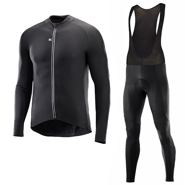 2018 Katusha Schwarz Fahrradbekleidung Set Langarmtrikot+Lange Trägerhose 8KNGZ 2018 Katusha Schwarz Fahrradbekleidung Set Langarmtrikot+Lange Trägerhose 8KNGZ