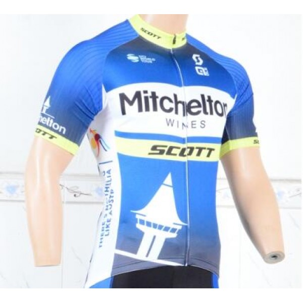 Mitchelton Scott 2018 blau Fahrradbekleidung Radtrikot F7A20 Mitchelton Scott 2018 blau Fahrradbekleidung Radtrikot F7A20