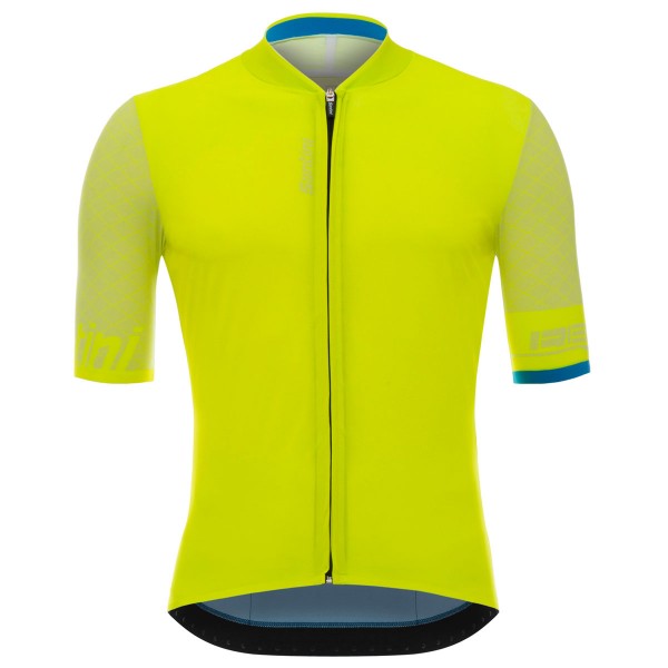 Santini Redux gelb fluo Fahrradbekleidung Radtrikot 1IYFK Santini Redux gelb fluo Fahrradbekleidung Radtrikot 1IYFK