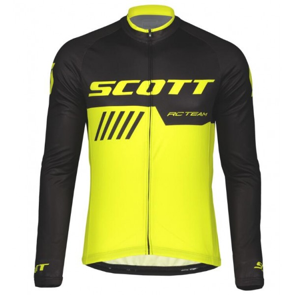 Scott RC TEAM 10 Fahrradbekleidung Radtrikot Langarm black/sulphur yellow HRXCK Scott RC TEAM 10 Fahrradbekleidung Radtrikot Langarm black/sulphur yellow HRXCK