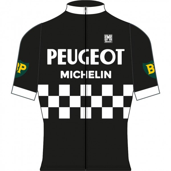 PEUGEOT BP MICHELIN BLACK Fahrradbekleidung Radtrikot 5RBSN PEUGEOT BP MICHELIN BLACK Fahrradbekleidung Radtrikot 5RBSN