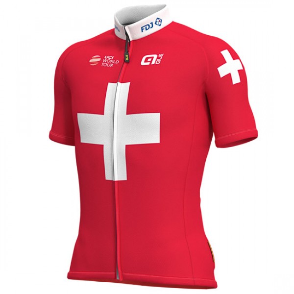 Groupama FDJ 2019 Swisse Champion Fahrradbekleidung Radtrikot H1SZ3 Groupama FDJ 2019 Swisse Champion Fahrradbekleidung Radtrikot H1SZ3