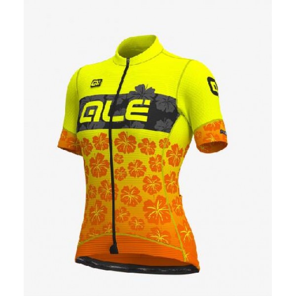2020 Ale Ibisco Damen Radtrikot kurzarm Gelb 2020 Ale Ibisco Damen Radtrikot kurzarm Gelb