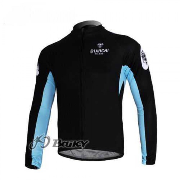 Bianchi Pro Team Radtrikot Langarm Schwarz blau Q9YC0 Bianchi Pro Team Radtrikot Langarm Schwarz blau Q9YC0