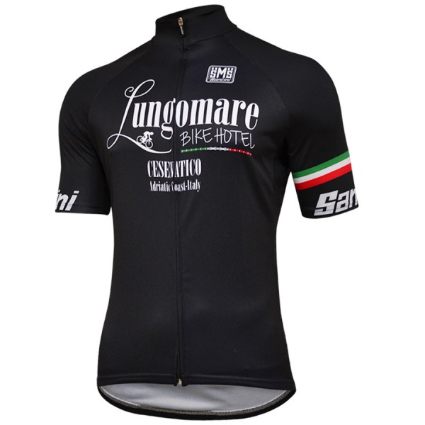 Santini Lungomare-Schwarz 2018 Fahrradbekleidung Radtrikot KRW55 Santini Lungomare-Schwarz 2018 Fahrradbekleidung Radtrikot KRW55