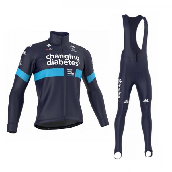 Novo Nordisk 2018 Fahrradbekleidung Set Langarmtrikot+Lange Trägerhose Q9CNC Novo Nordisk 2018 Fahrradbekleidung Set Langarmtrikot+Lange Trägerhose Q9CNC