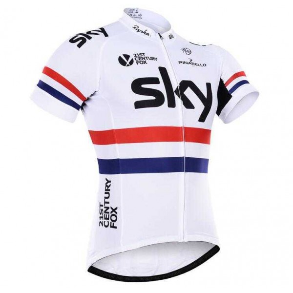 2016 SKY Pro Fahrradtrikot Radsport Rot weiß Q7P3R 2016 SKY Pro Fahrradtrikot Radsport Rot weiß Q7P3R