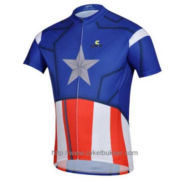 Captain America Fahrradtrikot Radsport PP1D2 Captain America Fahrradtrikot Radsport PP1D2