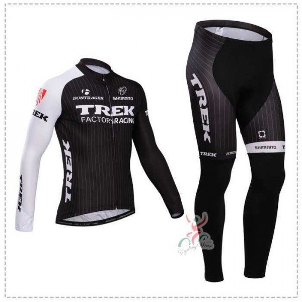 Trek 2014 Fahrradbekleidung Set Langarmtrikot+Lange Radhose Schwarz K5BIW Trek 2014 Fahrradbekleidung Set Langarmtrikot+Lange Radhose Schwarz K5BIW