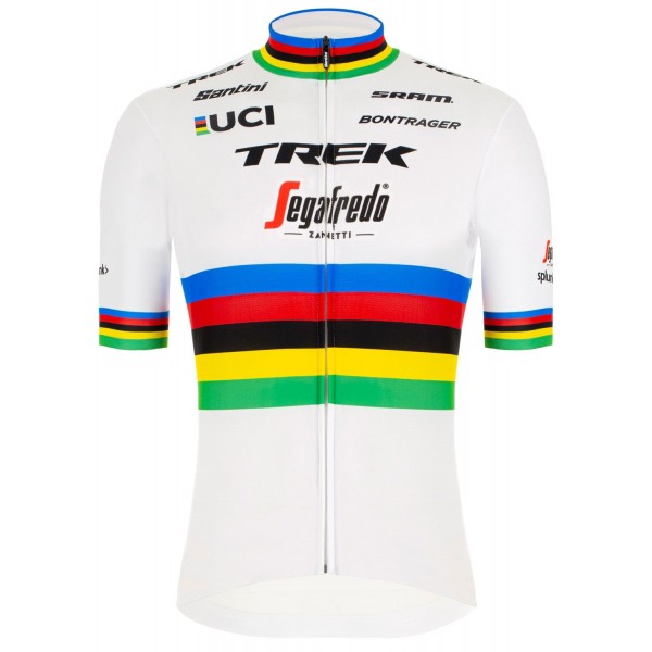 TREK-SEGAFREDO 2020 Strassenrad Weltmeister Radtrikot kurzarm langer Reißverschluss TREK-SEGAFREDO 2020 Strassenrad Weltmeister Radtrikot kurzarm langer Reißverschluss