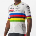 Soudal Quick-Step Straßenrad Weltmeister Regenbogentrikot 2023 Competizione Radtrikot kurzarm-Radsport-Profi-Team Soudal Quick-Step Straßenrad Weltmeister Regenbogentrikot 2023 Competizione Radtrikot kurzarm-Radsport-Profi-Team